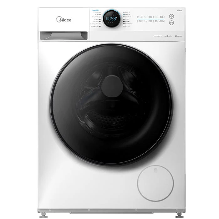სარეცხი მანქანა 9კგ MIDEA MF200W90WB/W სარეცხის ჩამატების და ანტიბაქტერიული ფუნქციით