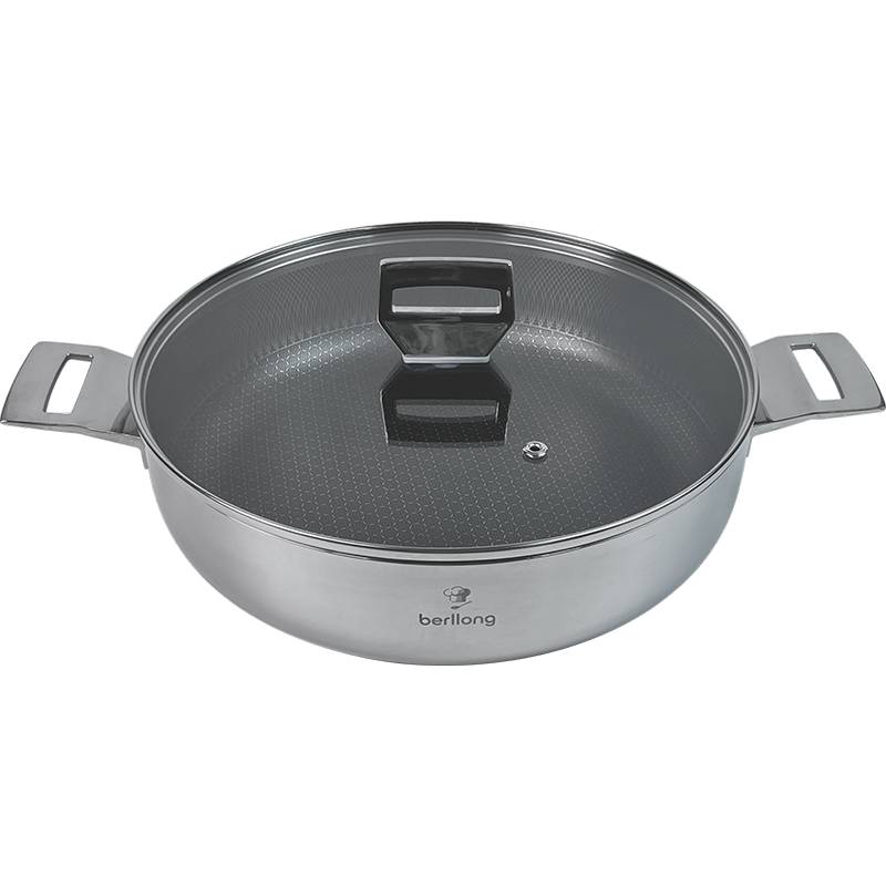 უჟანგავი ფოლადის ტაფა-ქვაბი BERLLONG BSSH- 0161